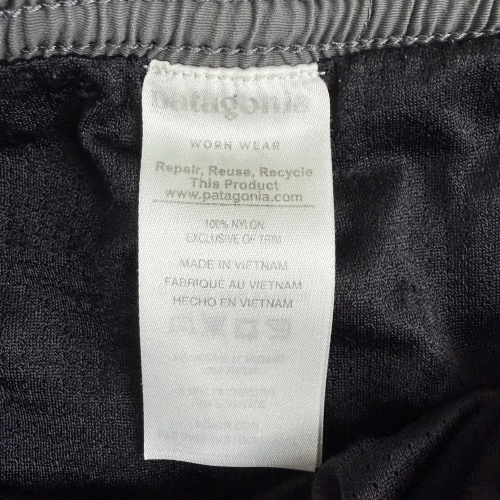 Patagonia Shorts Men's‎ L Gray Baggies Shells Mesh Lined Swim Trunks Quick Dry